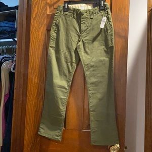 Boys olive green GAP khakis with tags